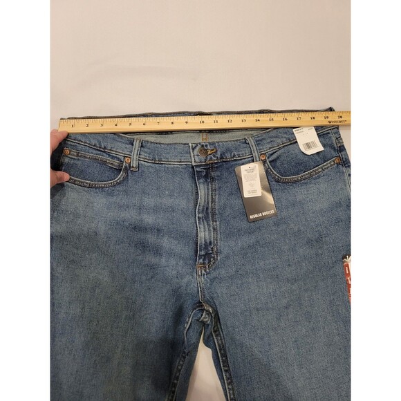 NWT Lee Mens *40 x 30 Regular Boot Cut Jeans Worth It Medium Blue *Read - Picture 8 of 11